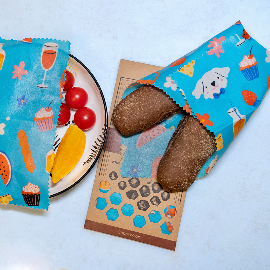Picnic Bliss | SuperWrap Upcycled Beeswax Food Wrap
